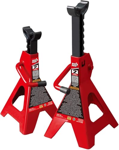 Image of BIG RED Torin Hydraulic Trolley Floor Jack Combo with 2 Jack Stands, 2 Ton Capacity (T82001)
