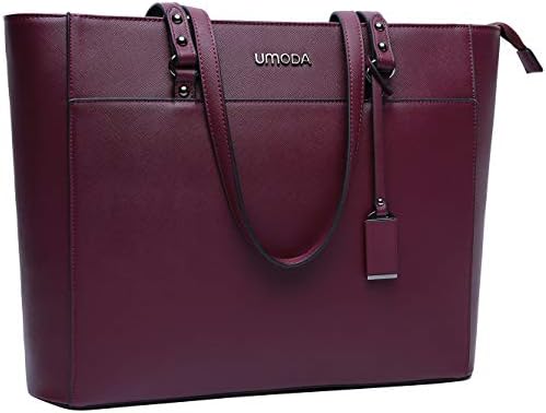UMODA Laptop Bag for Women,Multi Pocket 