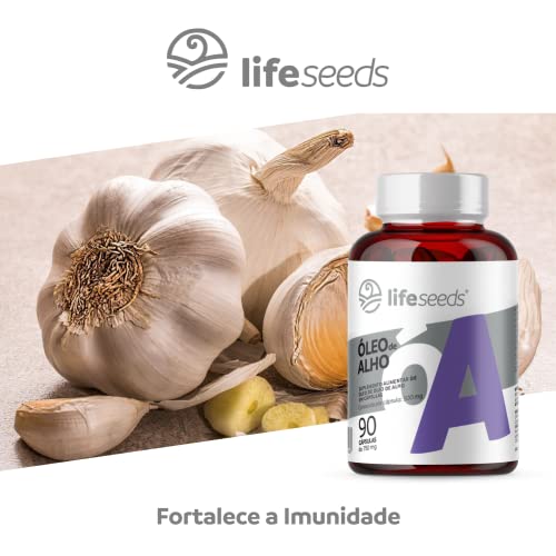 Óleo De Alho Com Alta Concentração de Alicina - Odor Reduzido - 90 Cápsulas