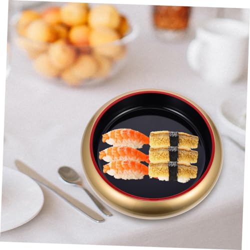 Plato redondo de plástico para sushi IMIKEYA miniatura 6