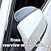 JDFGDZHG 2 Pcs Car Side Mirror Rain Visor Guard for Tata Motors Zest Bolt Hexa Xenon, Mirror Rain Visor Eyebrow, Car Rearview Mirror Rain Shield, Rear View Mirror Rain Visor Guard,Black