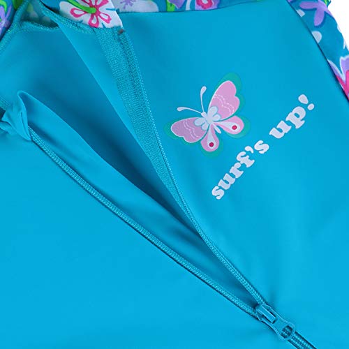 Tfjh E 1Pcs Girls Long Sleeve Swimsuit Upf 50+ Rashguard 7-8Years Blue Long #TOP3