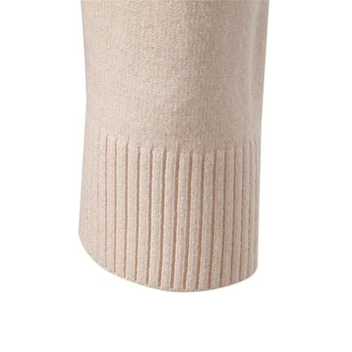 Men's Long Sleeve Pullover Solid Color Half Zipper Sweaters V-Neck Knitted Sweater2