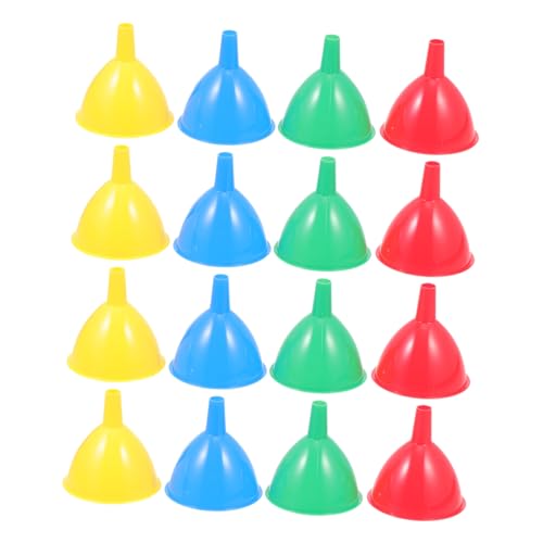 SOLUSTRE 50 piezas Embudo Plástico Mini para Transferencia de Color Aleatorio para Experimentos y de Aceites Esenciales Color Aleatorio Color Aleatorio