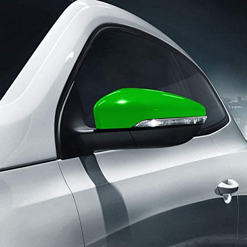 Image of WISDOM Green Glossy Wrap Car & Bike Wrap Sheet Car Wrap Sheet Roll Film Sticker Decal Sticker (24 inch x 150)