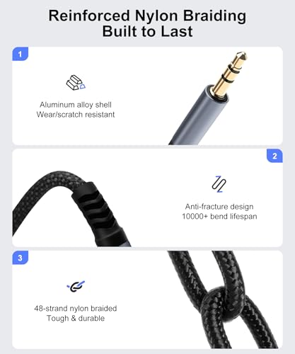 Cable USB a 3.5mm para audio, 1 m miniatura 4