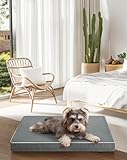Dog Crate Bed Medium Size Dog Beds,Large Orthopedic Washable Dogs Bed,Waterproof Cover Plush Kennel Comfort Pet Beds Mat,Egg Foam Dog Pad