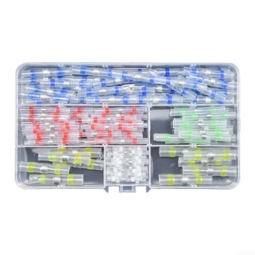 Hosrivae Juego de bloques de terminales termorretráctiles impermeables, 150 unidades, material de poliolefina, conexiones eléctricas fuertes, adecuado para automoción