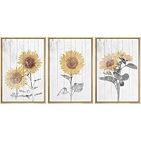 SIGNWIN Framed Canvas Print Wall Art Blue Triangle Shapes over White Background Abstract Patterns Illustrations Modern Art Chic Expressive for Living Room, Bedroom, Office - 16