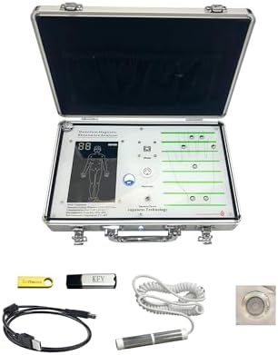 ARG HEALTH CARE Quantum Body Analyzer Therapy Machine for Full Body Checkup Latest Japanese Technology Comes with Rod, Slipper, Ball or Patches 4 Modes Tens Therapy Generate 45 Reports (Men, Women, Children) Work in Windows 10 (2 in 1 Body Analyzer)