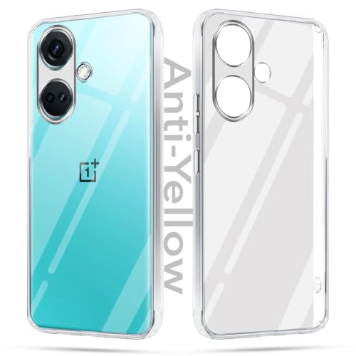 Image of Jkobi Lifetime Anti-Yellow Clear Back Case Cover for OnePlus Nord CE 3 (Sleek Hard Crystal | Shockproof and Camera Protection)