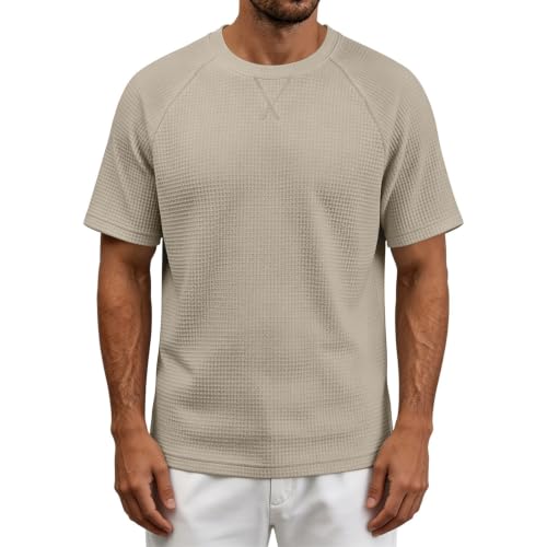 T-shirt de sport col en V respirant et ample grâce à sa maille gaufrée unique
