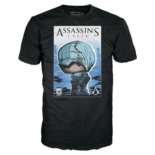 Funko Boxed tee: Assassin'S Assasins Creed - Large - (L) - Assassin'S Creed - Camiseta, Franela - Ropa - Idea Manga Corta para Adultos Hombres y Mujeres- Mercancia Oficial