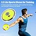 1 Kg Sports Discus, Nylon Discus with Steel Rim and Center, 2.2 Lbs Practice Discus, Training Disc for Men and Women, Outdoor Throwing Disc for Beginners and Professionals