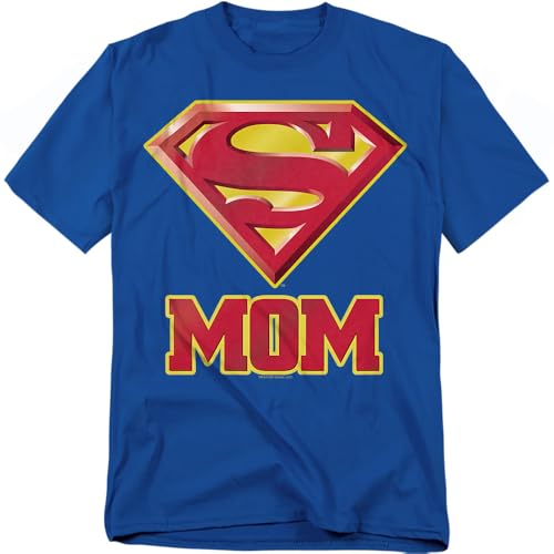 Popfunk Superman Super Mom Mother's Day T Shirt (Medium)
