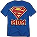 Popfunk Superman Super Mom DC Comics T Shirt & Exclusive Stickers (Medium)