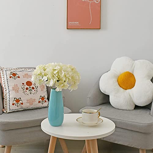 Image of Artificial Real Touch Faux Flower for Vases Roses with Stems Height 13'' Length 7inch, 3 pcs Home Decorations- Cream White