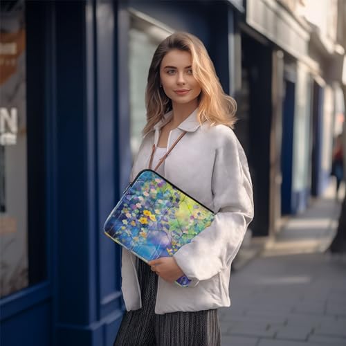 Funda para portátil 13-14 pulgadas con diseño floral miniatura 7