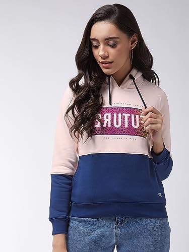 Image of Modeve Women Printed Hooded Sweatshirt for Winter