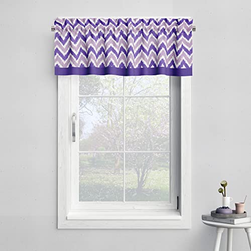 Bacati - Single Light Filtering Curtain Panel Mix N Match Chevron Lilac/Purple