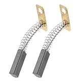 FESTFENDS 2pcs Ersatz Kohlenmotorkohlebürsten für Generator Motor, Kohlebürsten Ersatzteile für Wartung von Landmaschinen und Baumaschinen