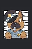 polizeiuniform sachsen  Polizeihund: Din A5 Hund mit Polizeiuniform.Hundeschule Notizbuch Hund Geschenk mit 120 Seiten