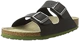 Type: Sandale BIRKENSTOCK Herren Arizona Birko-Flor Pantoletten, Schwarz (Desert Soil Black), 41 EU