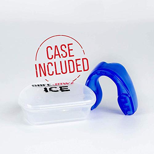 Safejawz Mouthguard Slim Fit, Adults And Junior Mouth Guard With Case For Boxing, Basketball, Lacrosse, Football, Mma, Martial Arts, Hockey And All Contact Sports (Juniors < 11 Years, Ice) #TOP5