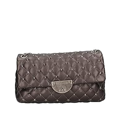 pash bag Borsa a Tracolla Rebecca Titanio con Borchie Canna di Fucile