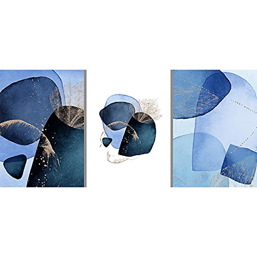 Affiche aquarelle abstraite bleu marine pour créer un salon moderne et relaxant