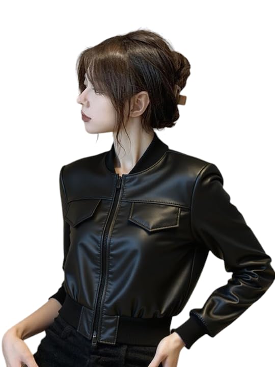 black leather jacket for women crop jacket for women.15-image-49