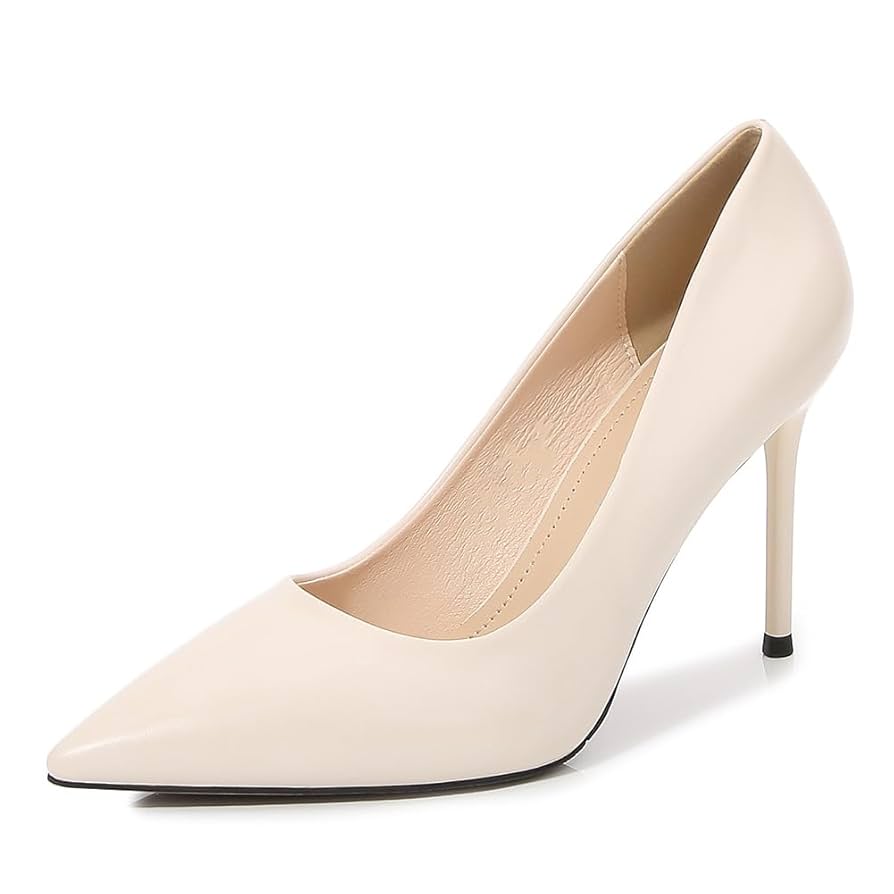 Women's Pumps Shoes Closed Pointy Toe Stiletto Pumps Classic