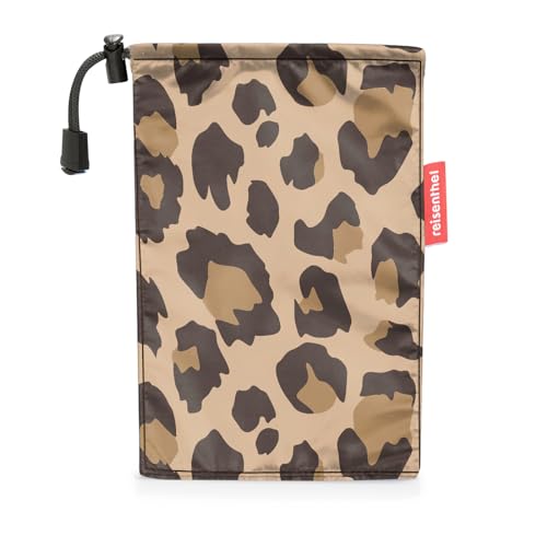 reisenthel mini maxi poncho leo macchiato – Klein verpackter Regencape aus hochwertigem Polyestergewebe – Ansprechendes Design mit weiter Kragenöffnung