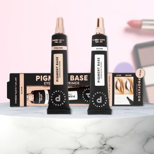 Profusion Cosmetics Pigment Base Eyeshadow Primer, Long Lasting and Creamy White Base Primer for Bold Looks, Achieve Stunning and Eye Catching Makeup Looks With Premium Beauty Tool, White - Image 6