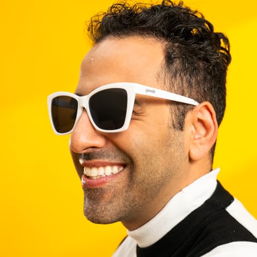 goodr The Mod One Out White Cateye Polarized Sungasses, Medium Sized (Pop G)4