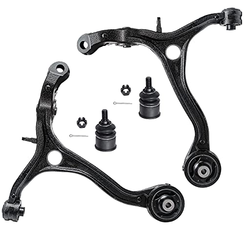 Image of Detroit Axle - Front End 4pc Suspension Kit for 2008-2012 Honda Accord, 2009-2014 Acura TSX 2 Lower Control Arms 2 Lower Ball Joints 2010 2011 2013 Replacement