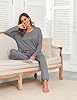 Andeip Women's Pajama Sets Long Sleeve Top Sleepin... #4