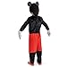 Mickey Mouse Adaptive Costume, Official Disney Costume with Accessibility Features, Kids Size (4-6)