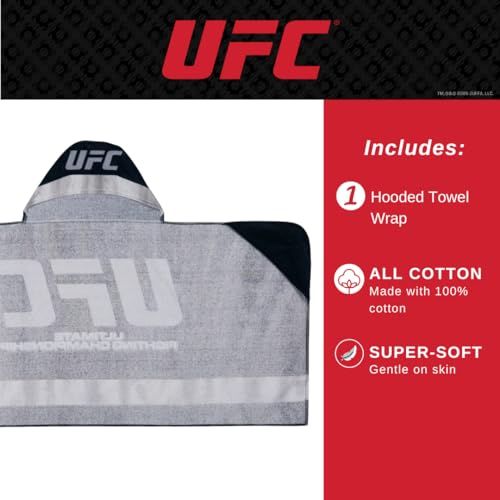 Image of UFC Fight Night Super Soft Bath /Pool /Beach Soft Cotton Terry Hooded Towel Wrap, 24 in x 50 in, (100% Officially Licensed Product) By Franco