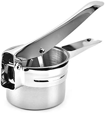 3 in 1 Potato Masher with Pressure Disks Stainless Steel Lemon Squeezer Garlic Press Vegetable Chopper Kitchen Gadgets