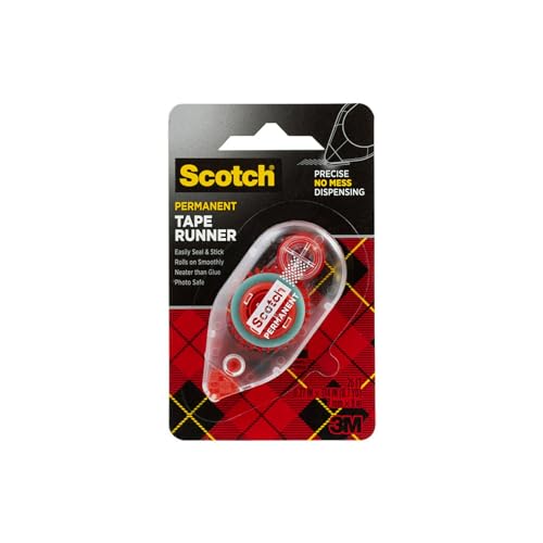 Image of Scotch Double Sided Tape Runner, 0.27 in x 26 ft., Perfect for Holiday Crafts, Gifts, and DIY, (Pack of 2)