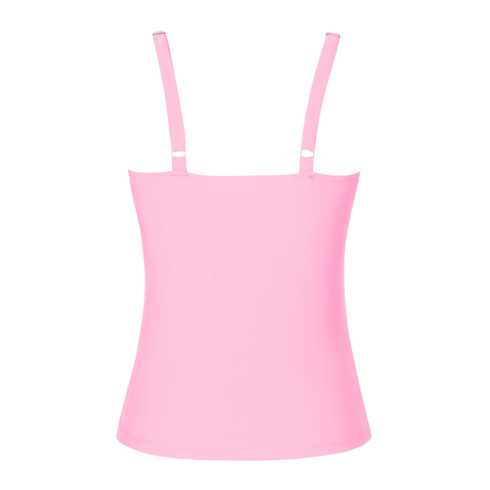 Damski zestaw bikini strój kąpielowy tankini top na plażę i basen stylowy dwuczęściowy strój kąpielowy z szortami na letnie zajęcia, pomarańczowy, XXL