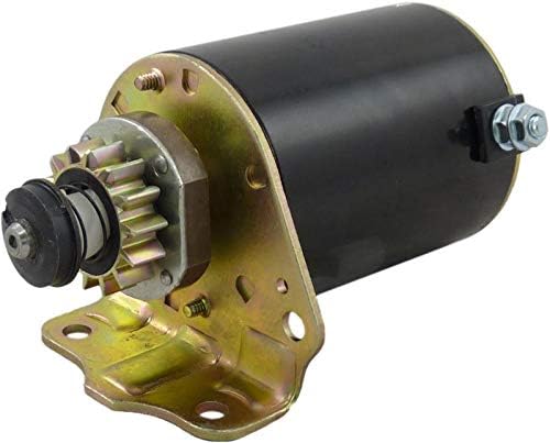 New 12 Volt Starter Compatible with Briggs & Stratton 12HP to 21HP 1999-2010 JD, Cub Cadet, New Holland, Sabo Scotts & Toro Replaces 435-300 593934 693551 LG693551 MIA13018 SE501848 BS693551 213-07122