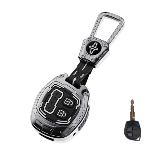 Image of Keyzone Iron Core Series Key Cover Compatible for Fronx, Jimny, Swift, Dzire, XL6, Ignis, Grand Vitara, Brezza, WagonR, Brezza, Ertiga, Ciaz, Scross, Baleno, 2B Remote Key. (Gunmetal)