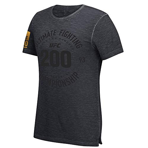 Reebok UFC Men's Black UFC 200 Las Vegas Event Gold Foil RNF Noble Fight T-Shirt BF2911 (Large)