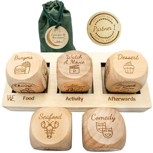 Deluxe Date Night Dice Game - Fun Romantic Couples Gift