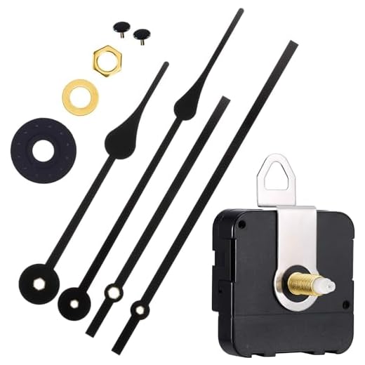 Clock Movement Mechanism High Torque Long Shaft Clock Replacement Wall Clock Mechanism Hands Quartzs DIY Clock Repair Parts Motor Replacement with 2 Pairs of Hands