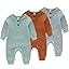 3pack Long Sleeve Blue +Green+tan