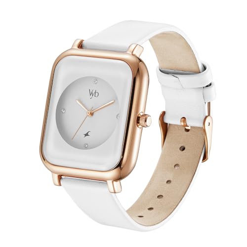 Fastrack Vyb Muse Quartz Analog White Dial Leather Strap Watch for Girls-FV60022WL02W (B0CT8RVD2L) Amazon Price History, Amazon Price Tracker