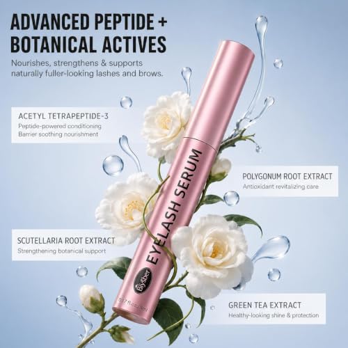 Image of Lash Serum for Eyelash Growth: Premium Eyelash Growth Serum with Advanced Formula to Boost Longer Fuller and Thicker Lashes and Eyebrows - Gentle & Vegan for Sensitive Eyes